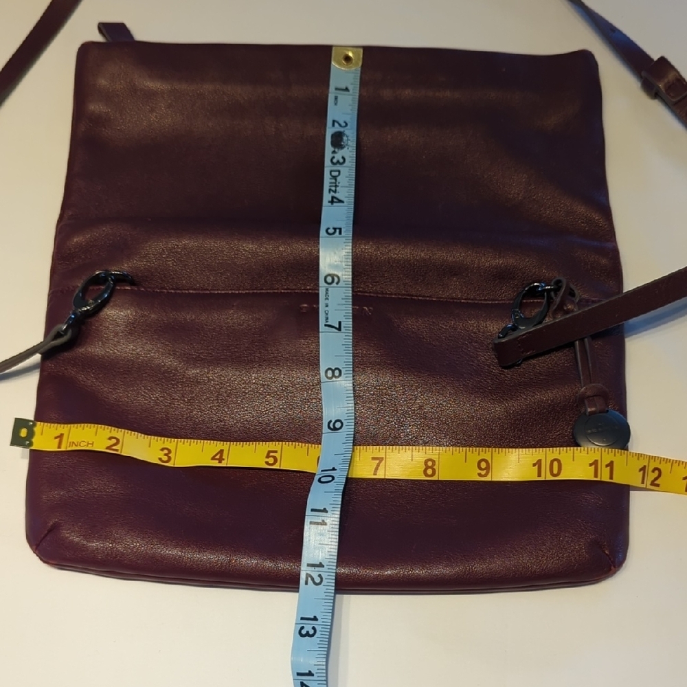 Skagen Burgundy Fold-Over Crossbody Bag - Picture 15 of 16